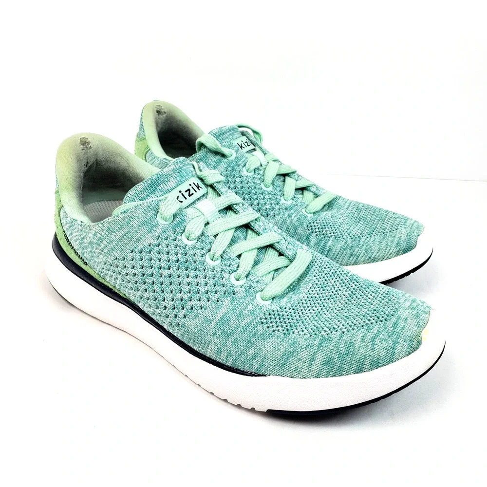 Kizik Lima Womens Size 7 W Wide Mint Green Comfort Hands Free Sneaker Shoes